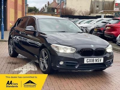 Used BMW 118 Sport Line 136 HP (100 kW) 2018 Black Hatchback