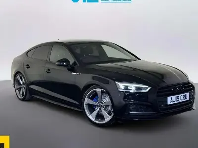 Used Audi A5 Sportback Black Edition 150 HP (110 kW) 2019 Black Hatchback