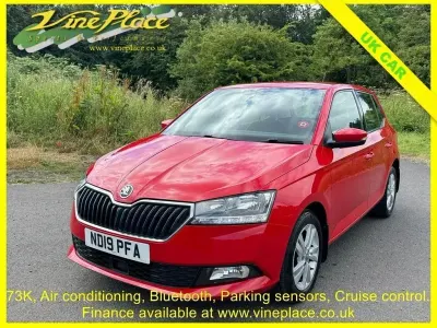 Used Skoda Fabia SE 75 HP (55 kW) 2019 Red Hatchback