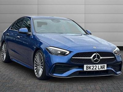 Used Mercedes C220 AMG Line Premium 200 HP (147 kW) 2022 Blue Sedan