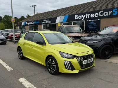 Used Peugeot 208 Allure 2025 Yellow Hatchback