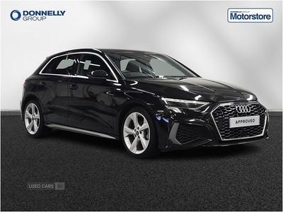 Used Audi A3 S-Line 116 HP (85 kW) 2021 Black Hatchback