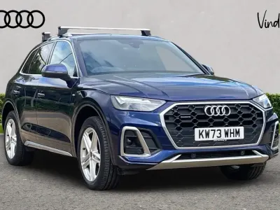 Used Audi Q5 S-Line 261 HP (191 kW) 2023 Blue SUV