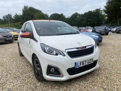 Used Peugeot 108 Roland Garros 82 HP (60 kW) 2017 White Hatchback