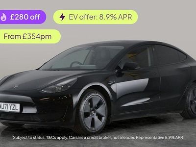 Black Used 2021 Tesla Model 3 Standard Range Sedan | £19,242 (Fair price)