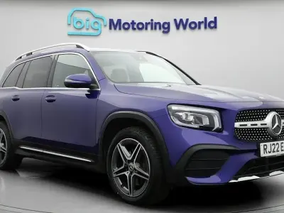 Used Mercedes GLB200 AMG line 163 HP (119 kW) 2022 Blue SUV