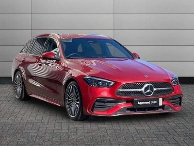 Used Mercedes C300e AMG Line Premium 254 HP (186 kW) 2025 Red Estate