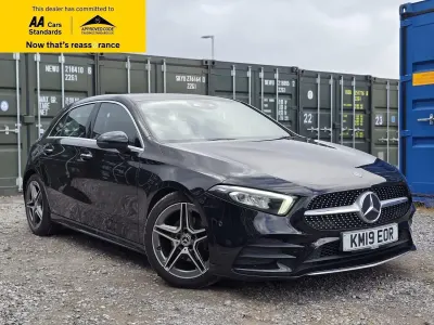 Used Mercedes A200 AMG line 163 HP (119 kW) 2019 Black Hatchback