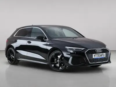 Used Audi A3 Sportback S-Line 2020 Black Hatchback