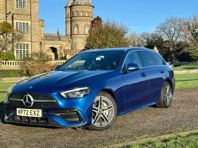 Used Mercedes C300 AMG line 2022 Blue Estate