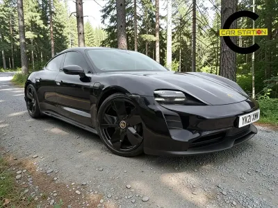 Used Porsche Taycan Performance Package 350 kW (476 HP) 2021 Black Sedan