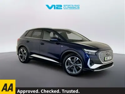 Second-hand Audi Q4 e-tron S-Line 150 kW (204 CP) 2021 Albastru SUV