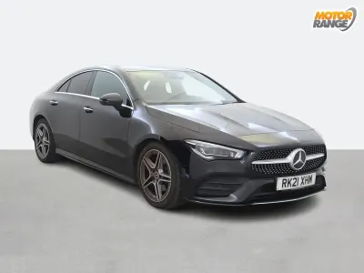 Used Mercedes CLA180 AMG Line Premium Plus 136 HP (100 kW) 2021 Black Coupe