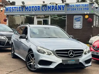Begagnad Mercedes E220 AMG 2015 Silver Kombi