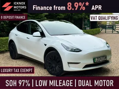 Used Tesla Model Y Long Range AWD 378 kW (514 HP) 2024 White SUV
