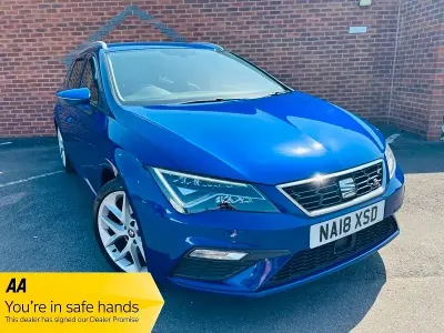 Used Seat Leon FR 180 HP (132 kW) 2018 Blue Estate