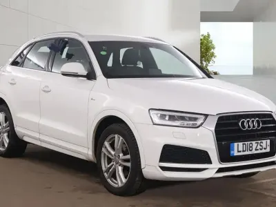 Used Audi Q3 S-Line 150 HP (110 kW) 2018 Ibis white SUV