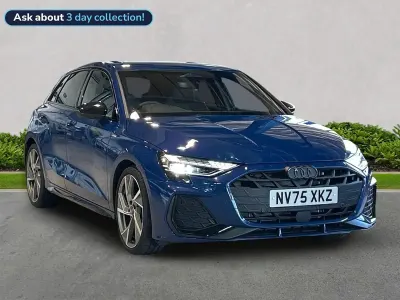 Used Audi A3 Sportback Black Edition 150 HP (110 kW) 2026 Blue Hatchback