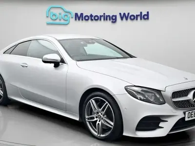Used Mercedes E220 AMG line 194 HP (142 kW) 2019 Silver Coupe