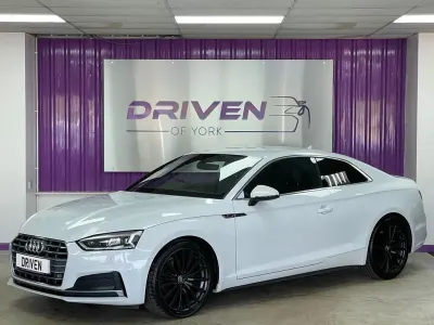 Used Audi A5 S-Line 150 HP (110 kW) 2019 White Coupe