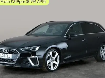 Used Audi A4 S-Line 190 HP (139 kW) 2020 Black Estate