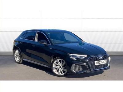 Begagnad Audi A3 S-Line 150 HK (110 kW) 2023 Svart Sedan