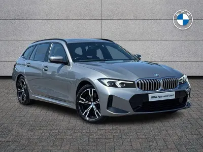 Used BMW 330e M Sport 292 HP (214 kW) 2022 Skyscraper grey metallic Estate
