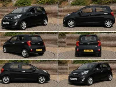 Used Kia Picanto 85 HP (62 kW) 2013 Black Hatchback