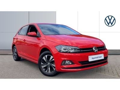 Begagnad VW Polo Match 95 HK (69 kW) 2020 Röd Halvkombi