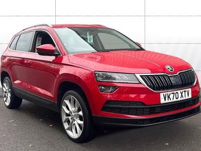 Red Used 2020 Skoda Karoq SE L SUV | £15,526 (Fair price)
