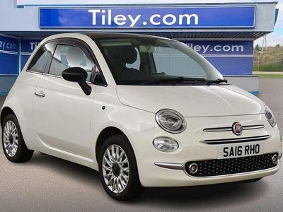 White Used 2016 Fiat 500 Lounge Hatchback | £4,790 (Fair price)