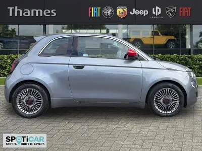 Used Fiat 500e Red 69 kW (94 HP) 2022 Grey Hatchback