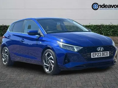 Used Hyundai i20 Premium 98 HP (72 kW) 2023 Blue Hatchback
