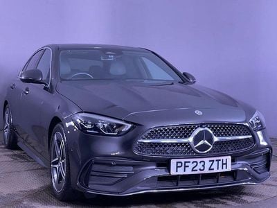 Grey Used 2023 Mercedes C200 AMG line Sedan | £27,499 (Fair price)