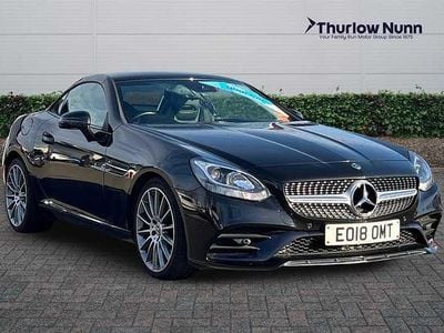 Black Used 2018 Mercedes SLC200 AMG line Cabriolet | £16,638 (Fair price)