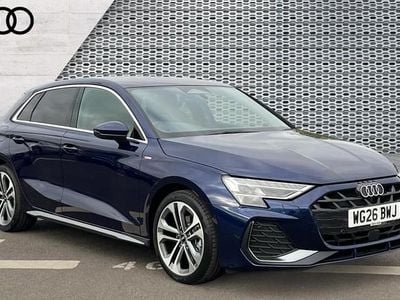 Ny Audi A3 S-Line 150 HK (110 kW) 2026 Blå