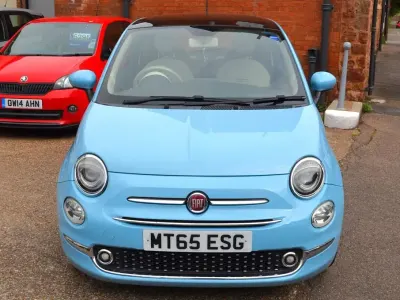 Used Fiat 500 Lounge 69 HP (50 kW) 2015 Blue Hatchback