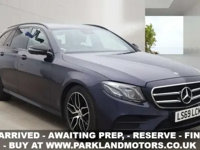 Used Mercedes E220 AMG line 2019 Blue Estate