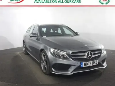 Used Mercedes C220 AMG line 170 HP (125 kW) 2017 Grey Estate