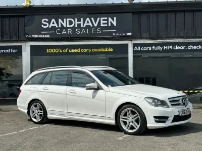 Used Mercedes C220 AMG 2013 White Estate