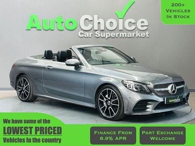 Usado Mercedes C200 AMG line 198 HP (145 kW) 2019 Cinzento Cabrios