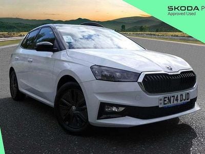 Used Skoda Fabia Colour Edition 85 HP (62 kW) 2025 Moon white metallic black magic pearl effect Hatchback