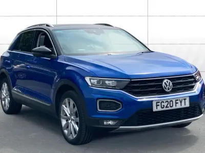 Used VW T-Roc SEL 190 HP (139 kW) 2020 Blue SUV