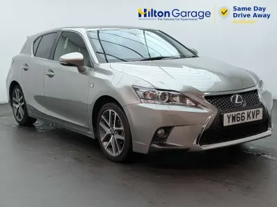 Used Lexus CT200h Sport Line 136 HP (100 kW) 2016 Silver Hatchback