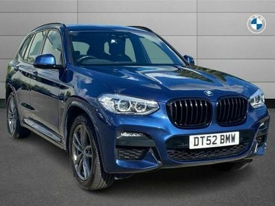 Used BMW X3 M Sport 190 HP (139 kW) 2020 Phytonic blue metallic paint SUV