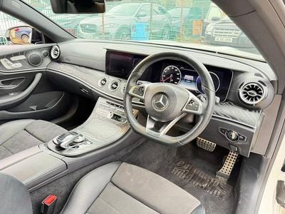Used Mercedes E220 AMG line 194 HP (142 kW) 2018 White Coupe