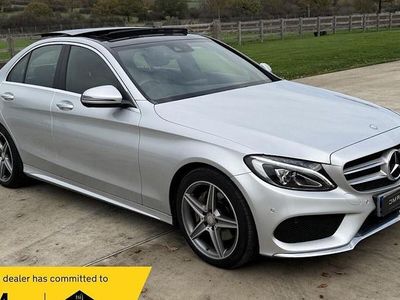 Silver Used 2016 Mercedes C220 AMG Line Premium Plus Sedan | £14,495 (Fair price)