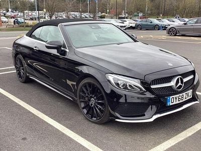 Used Mercedes C220 Premium Plus 170 HP (125 kW) 2018 Black Cabriolet