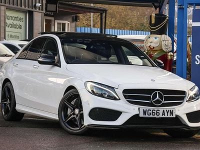 White Used 2016 Mercedes C250 AMG Line Premium Plus Sedan | £12,991 (A bit pricey)