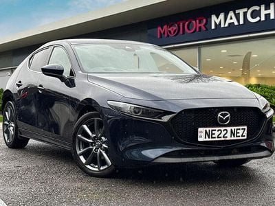 Blue Used 2022 Mazda 3 Edition Hatchback | £15,750 (Fair price)